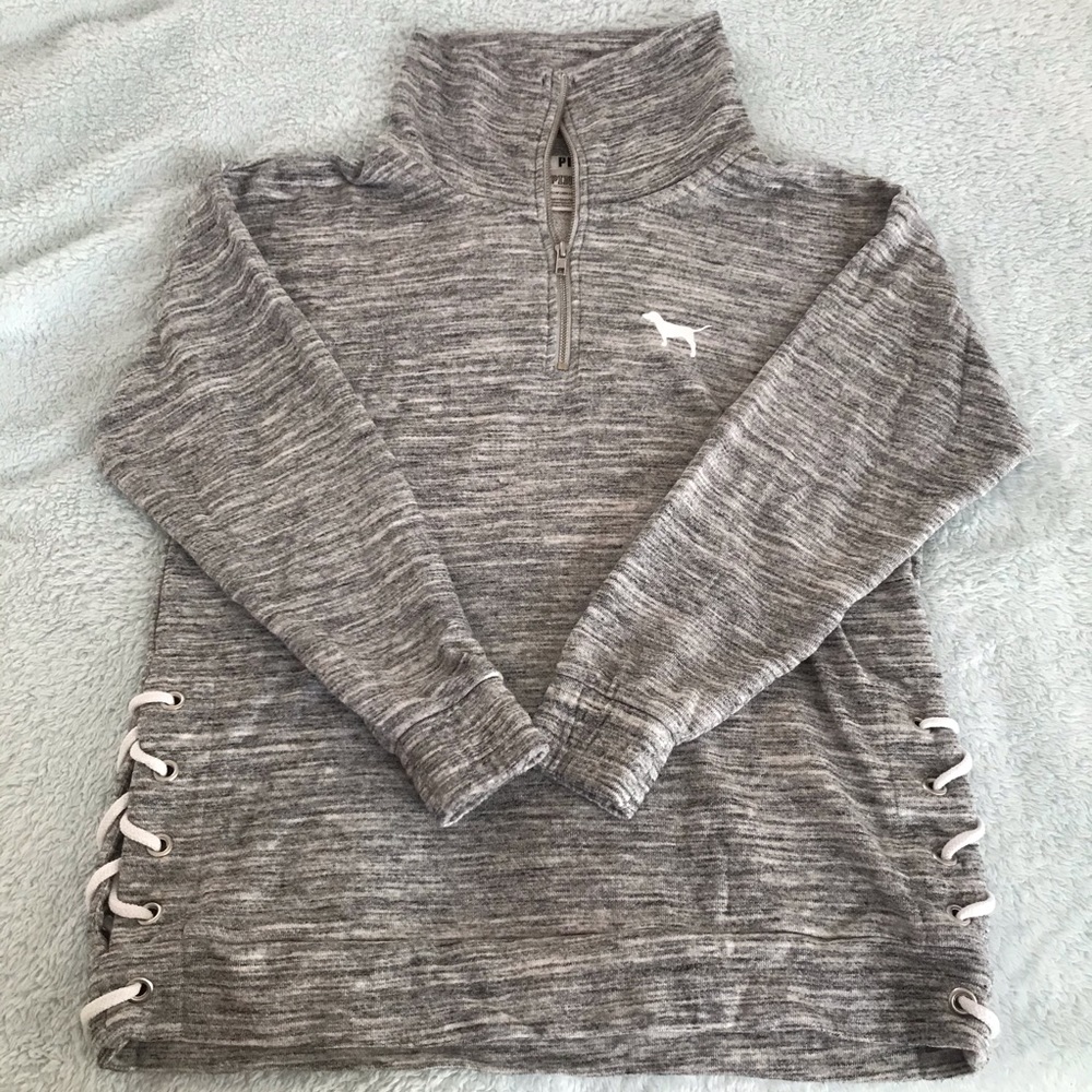 PINK Victoria’s Secret Quarter Zip Up Sweater